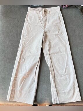 Everlane Wide Leg Pants Khaki Tan 00